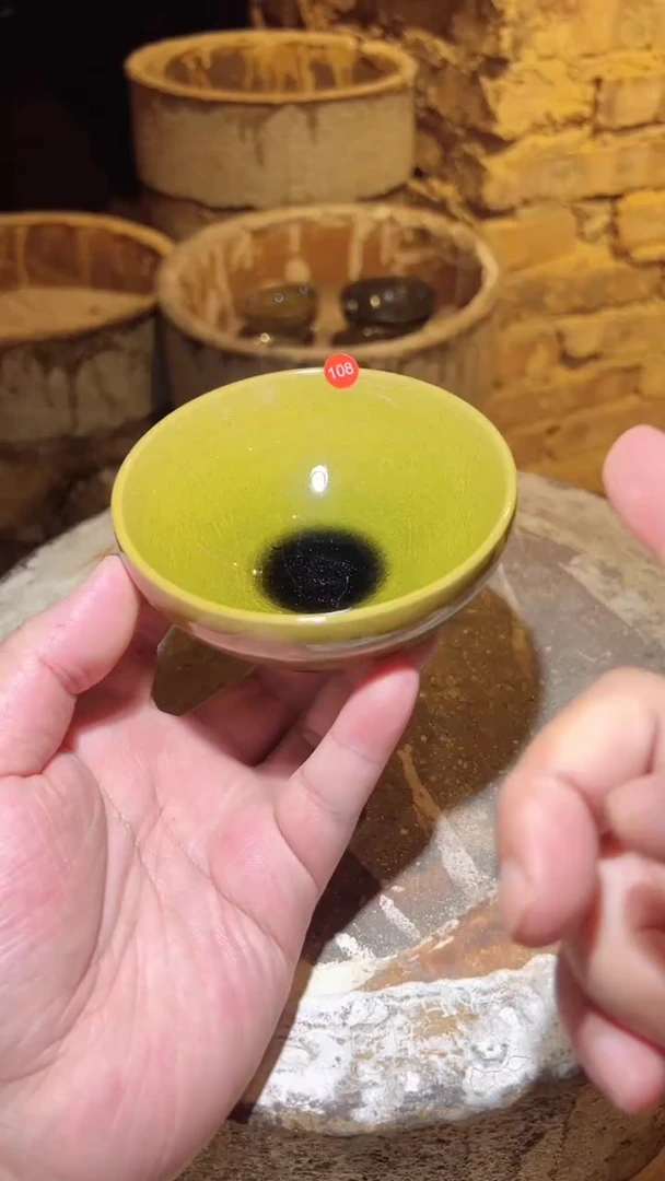 茶盏108柴烧建盏主人杯 大