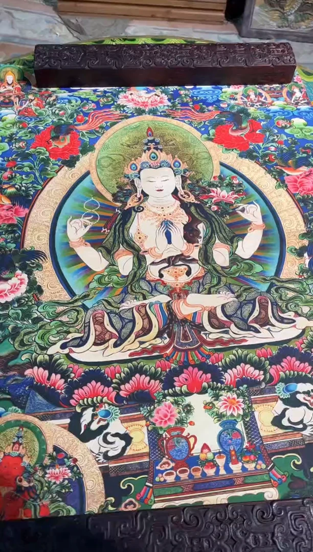卷轴画卷轴画天天的唐卡