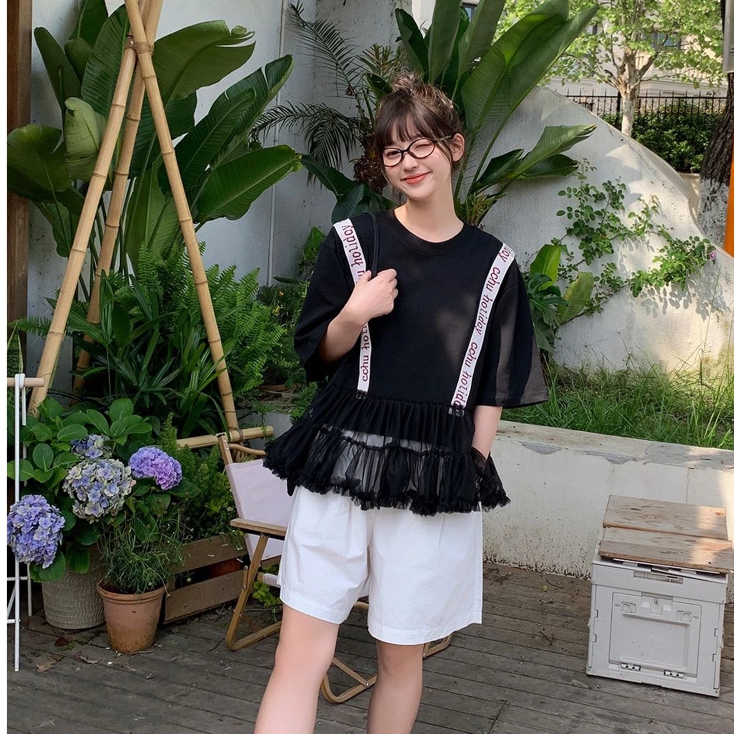 94108高端专享老林家夏季天花板女宝短袖黑色（B）