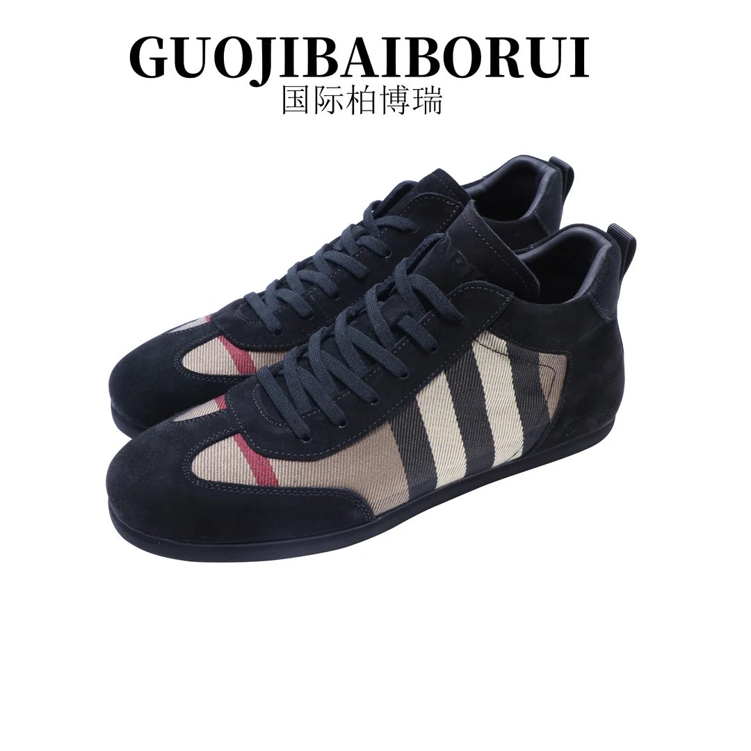 国际柏博瑞男款秋冬高帮保暖休闲皮鞋潮流系带透气百搭时尚男鞋