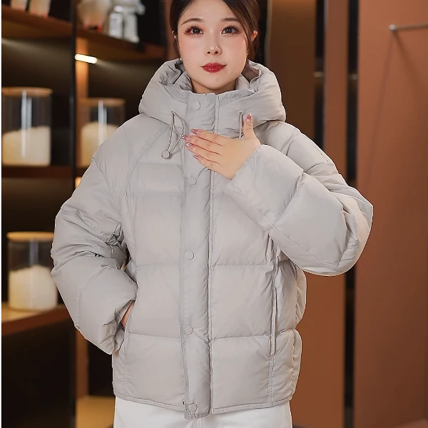 （鹅绒服）泡芙羽绒服 时尚加厚鹅绒中长款外套001