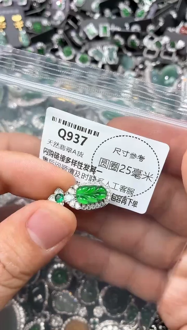 翡翠未镶嵌颈饰Q937吊坠