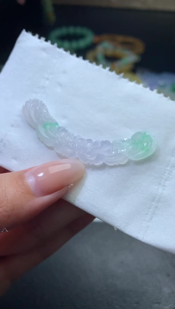 未镶嵌定制翡翠毛货 53-9.4-2.6