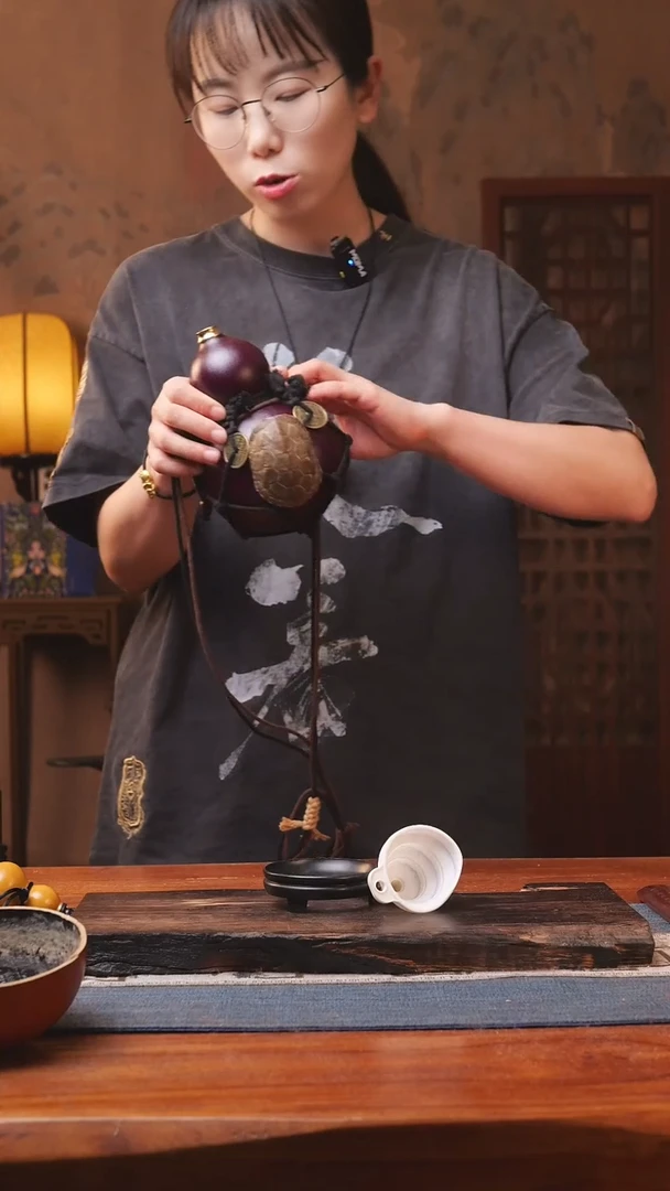 1754号精品大漆葫芦防腐防渗装水茶酒