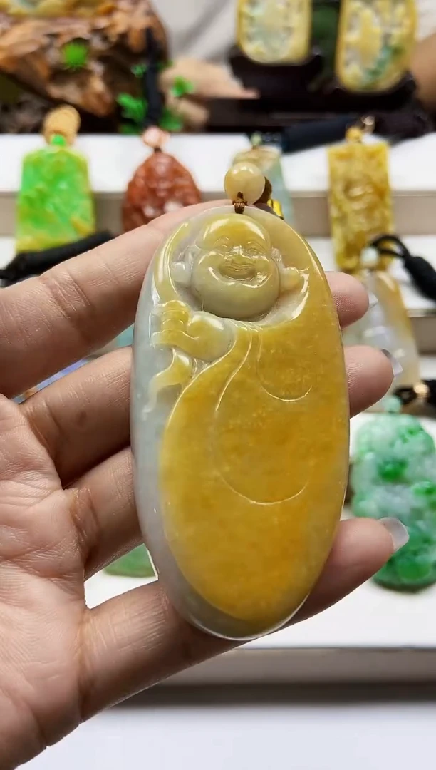颈饰未镶嵌翡翠翡翠A货