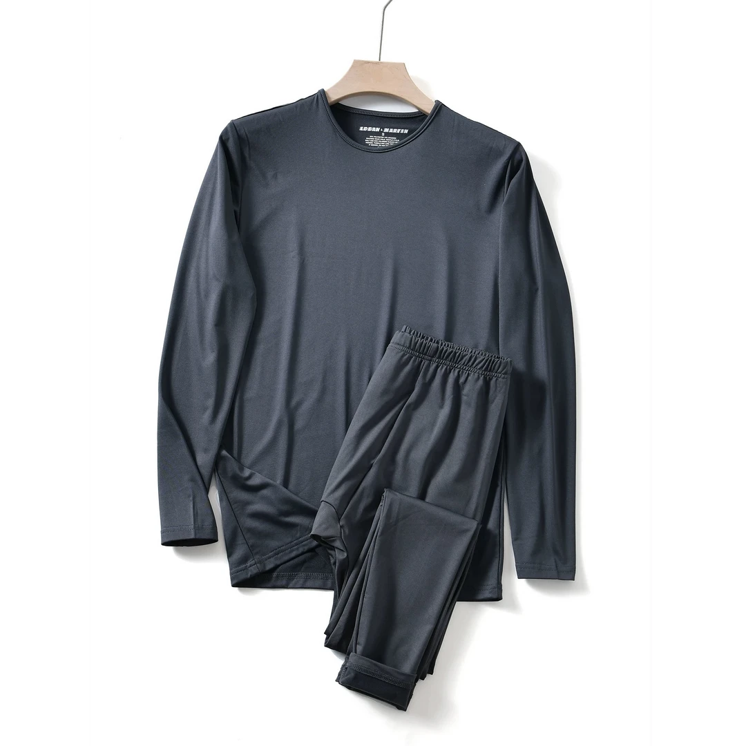 【套装】意大利单！ 男士户外冬季加绒保暖运动跑步内衣套装速干透气