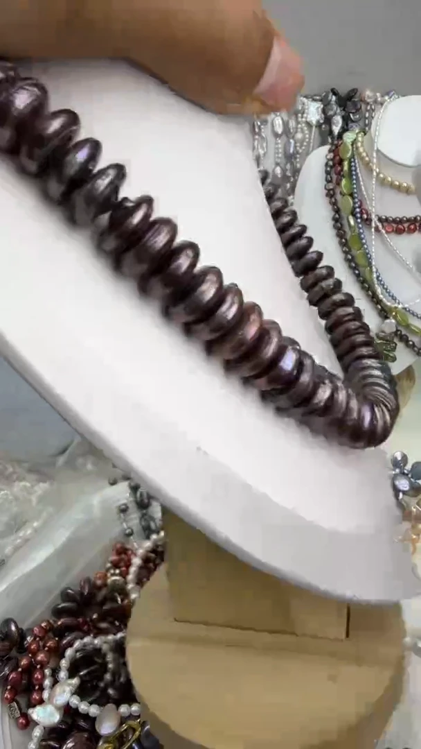 颈饰银S925镶嵌淡水珍珠1