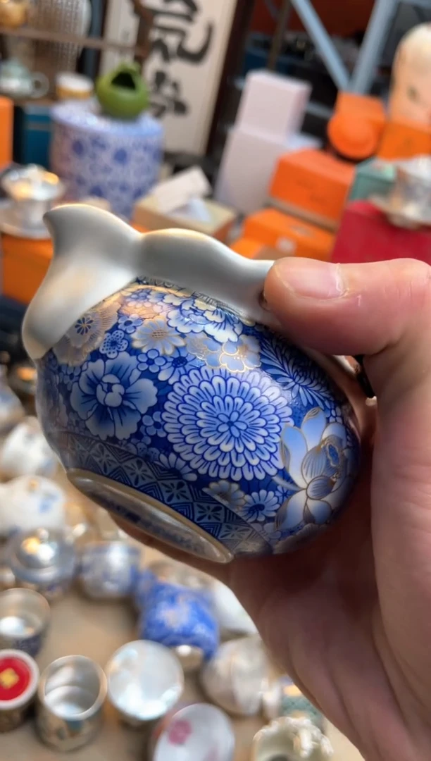 【闪购商品】瓷片@@@@@@@@@@@@万花手抓银壶