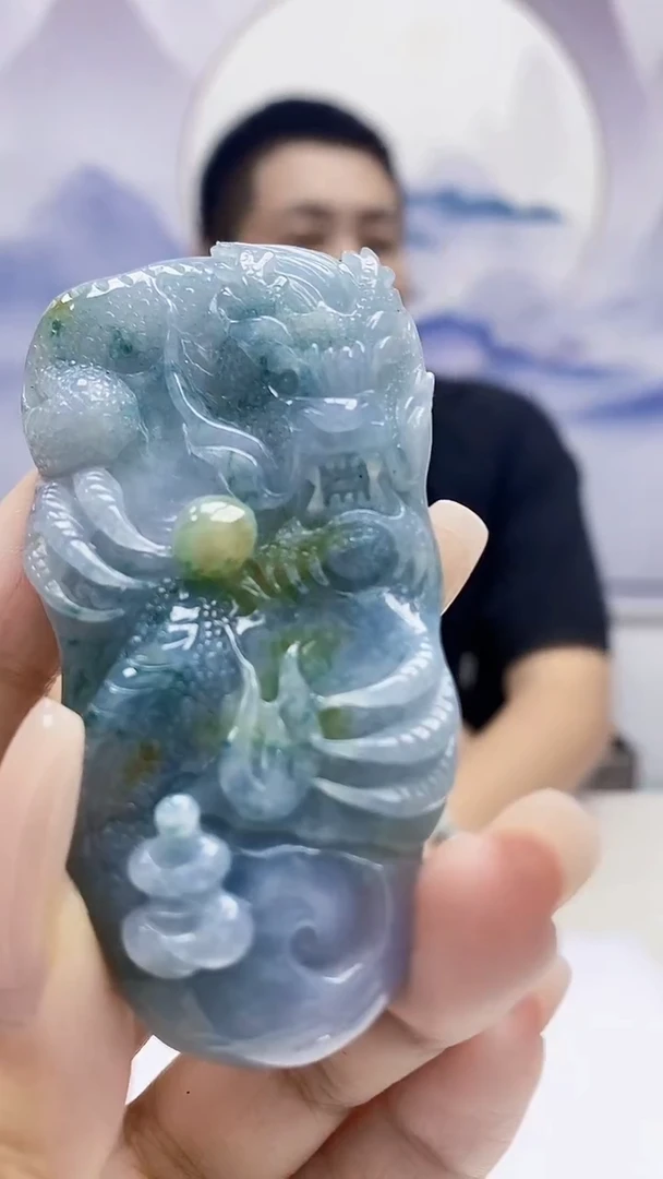 定制翡翠未镶嵌4831xx-毛货挂件70