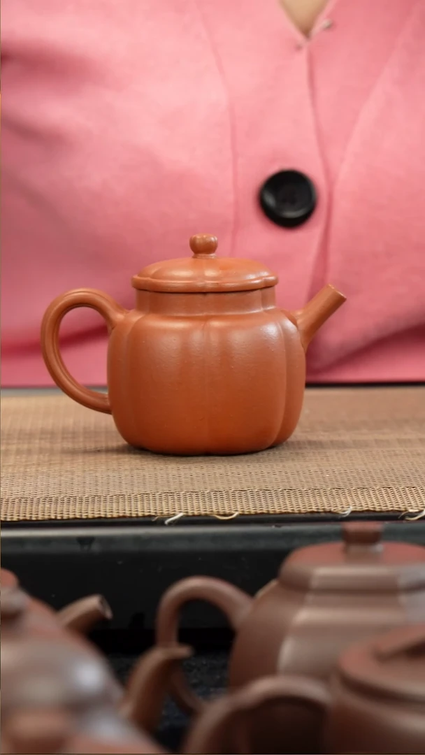 茶壶紫砂微瑕筋纹繁花150