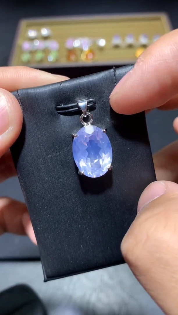 颈饰未镶嵌水晶R131紫玉晶