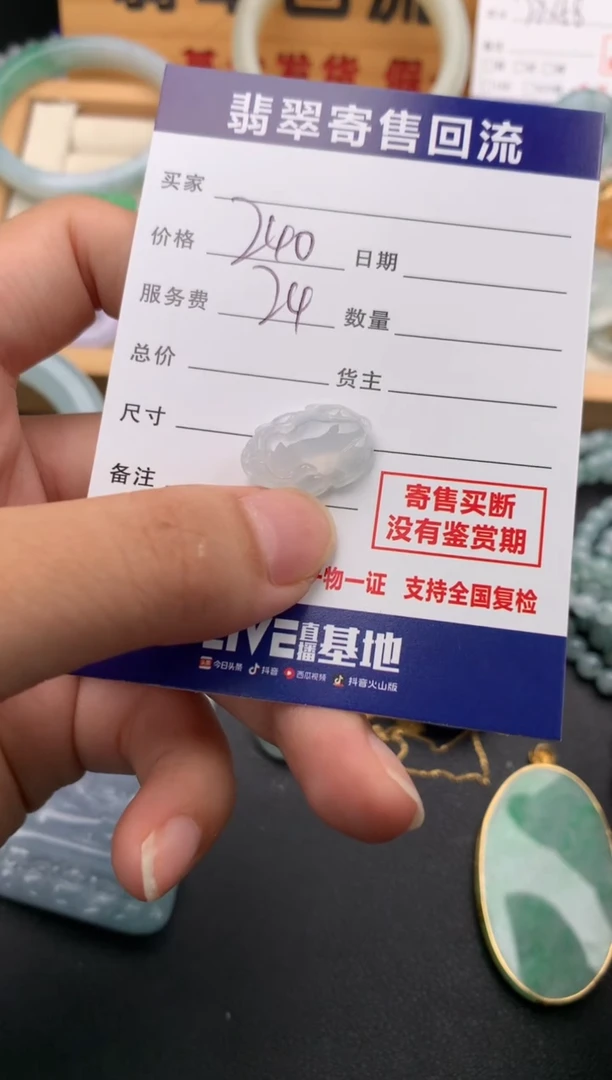 翡翠未镶嵌颈饰10140027