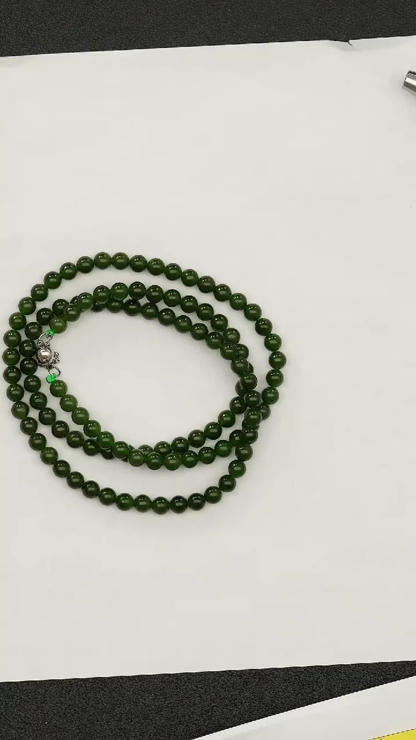 项链未镶嵌和田玉MZZ018和田玉珠串