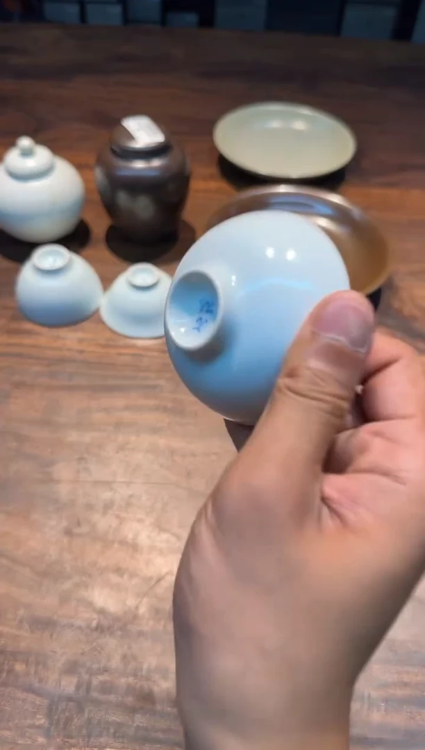 刘钦莹 石桥 青釉小碗杯