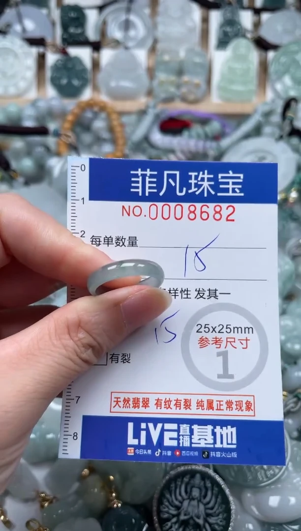 翡翠未镶嵌颈饰00..8682