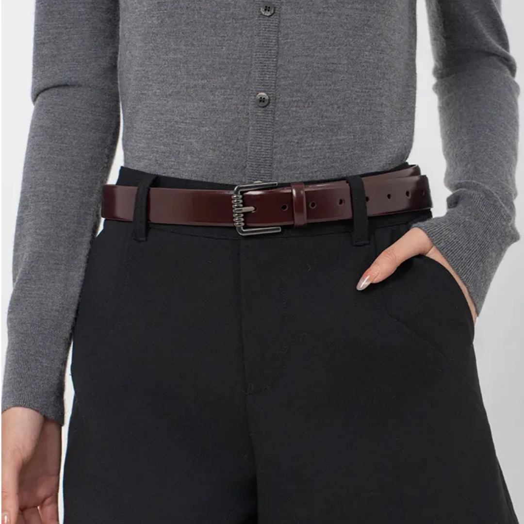 AMASS/阿玛施秋冬新款简约时尚复古经典流行光面百搭皮带5900551