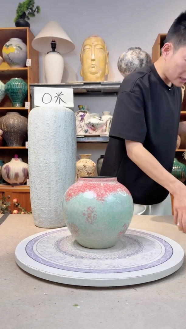 瓶陶瓷花瓶  曼波  小号 微瑕