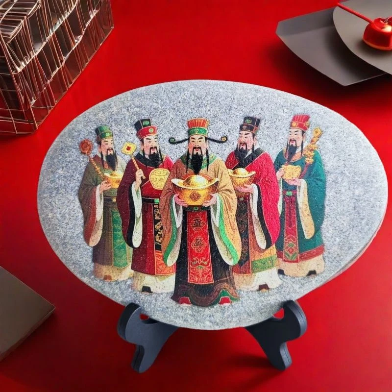 五爷到家财神爷正偏财神摆件迎初五接五路财神旺宅财源装饰摆台