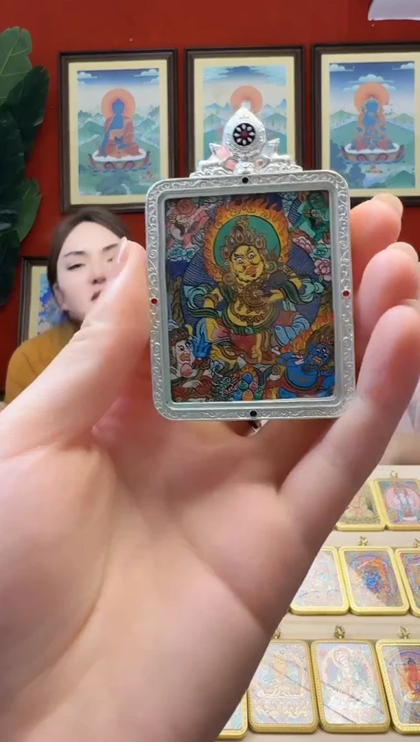 吊坠五路-热贡纯手绘