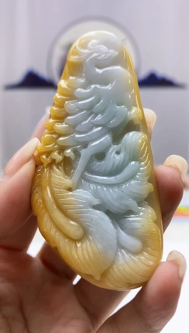 定制翡翠未镶嵌5160ms-毛货挂件26