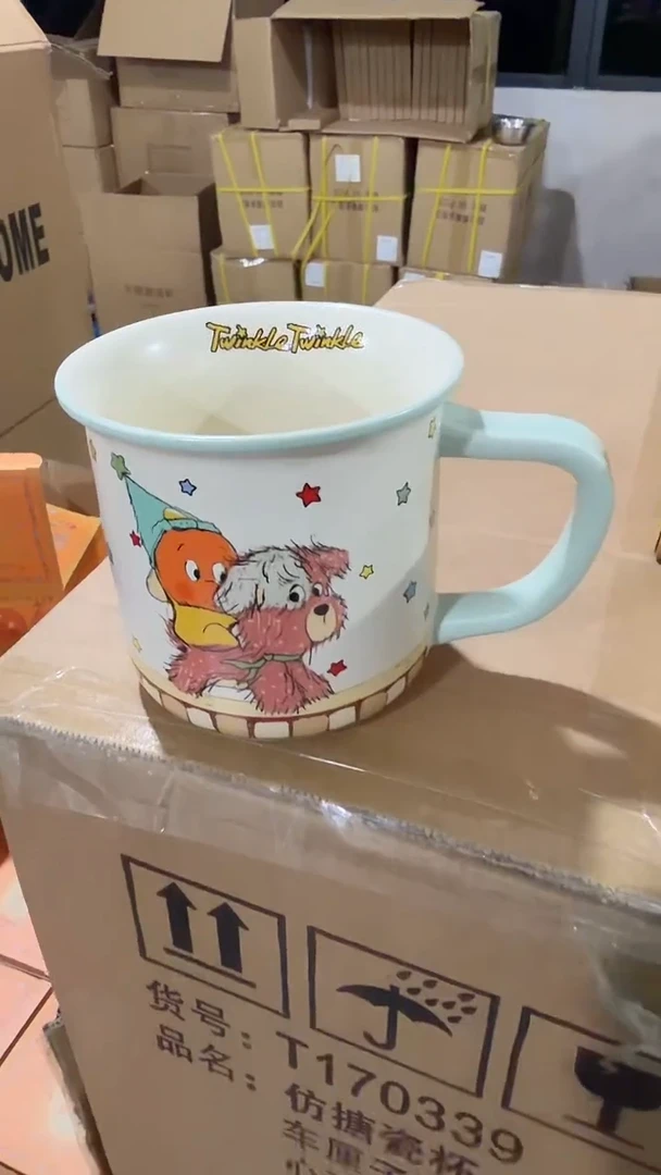 瓷片绿把手汪星人细柄