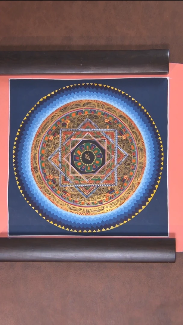 装裱画30cm手绘坛城
