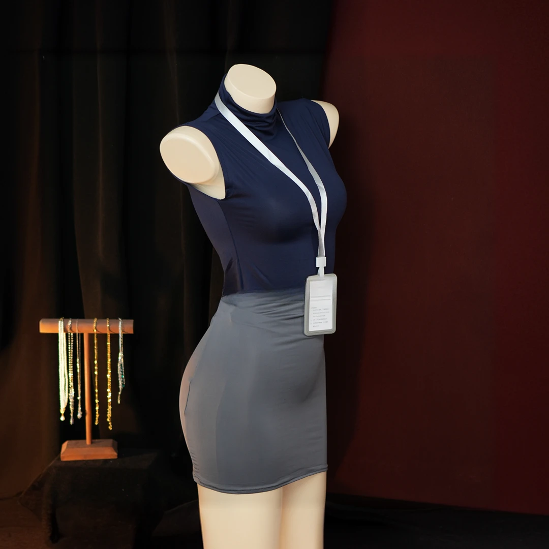 【80-200斤】性感秘书御姐包臀后妈裙制服套装情侣约会战袍低胸睡裙