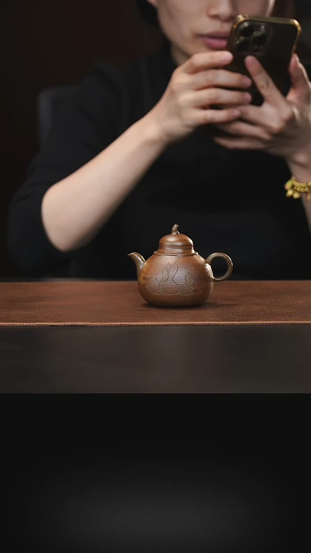 茶壶紫砂柴烧葫芦110cc