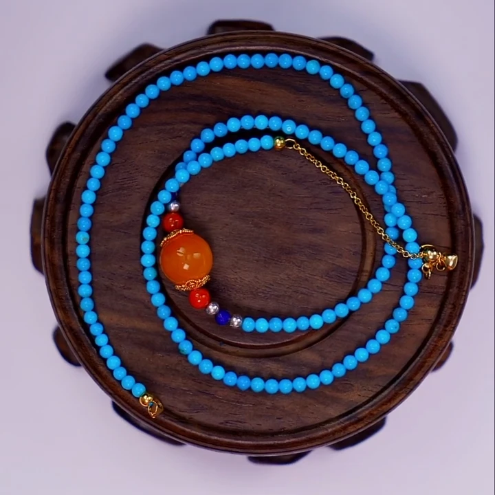 【灵熙专属】安曼博 S925银美松蜜蜡项链 (约2mm) XZ0047BZ