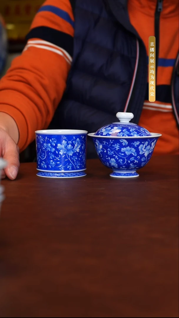 堂钟正窑陶瓷茶具套组1