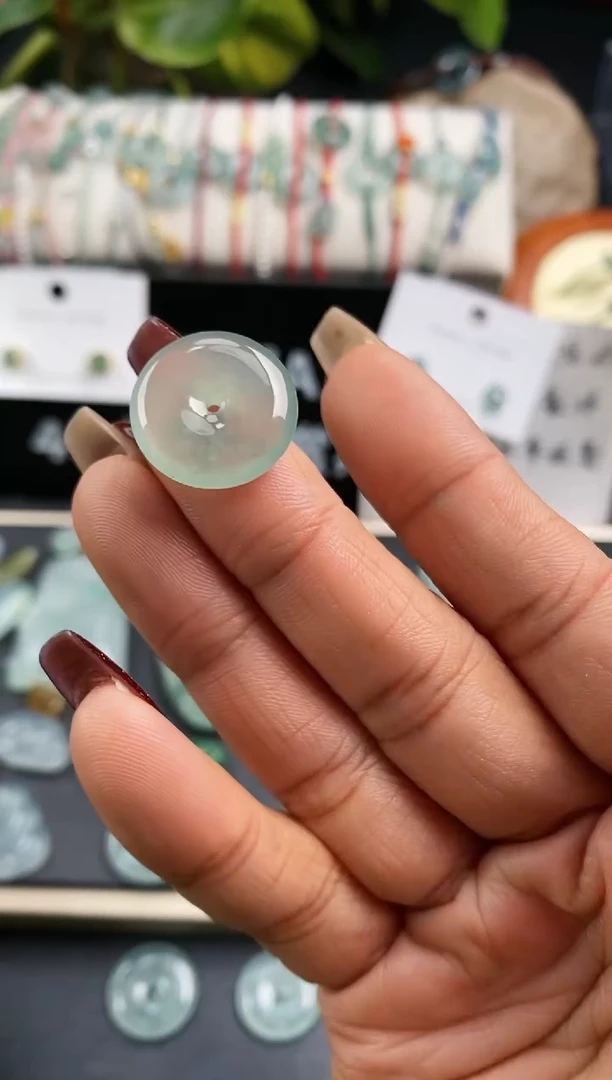 【闪购商品】翡翠裸石769平安扣~默认裸石发货