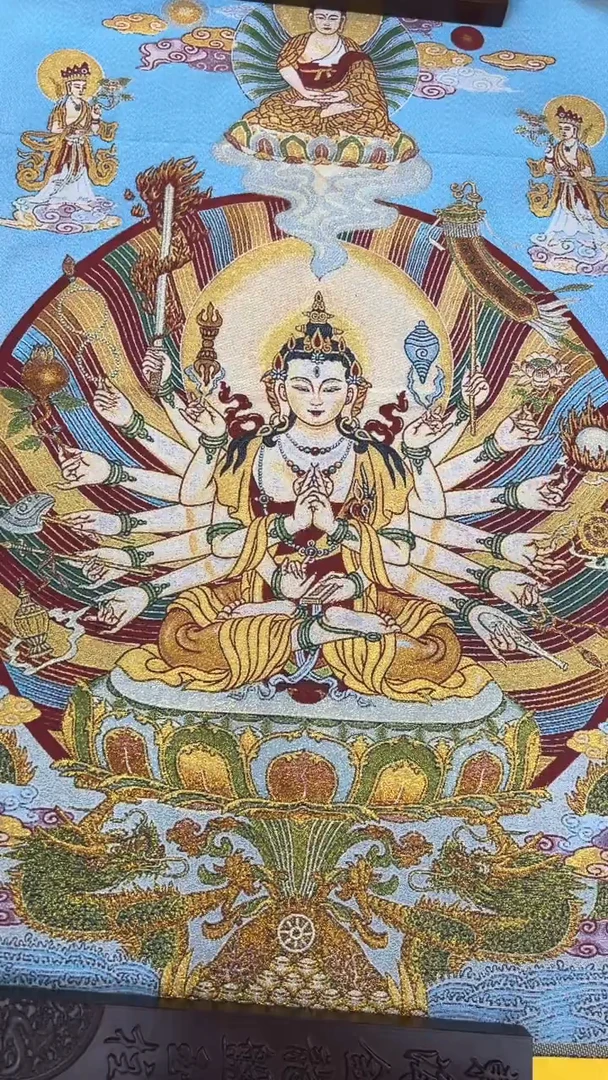 卷轴画刺绣类唐卡   藏017