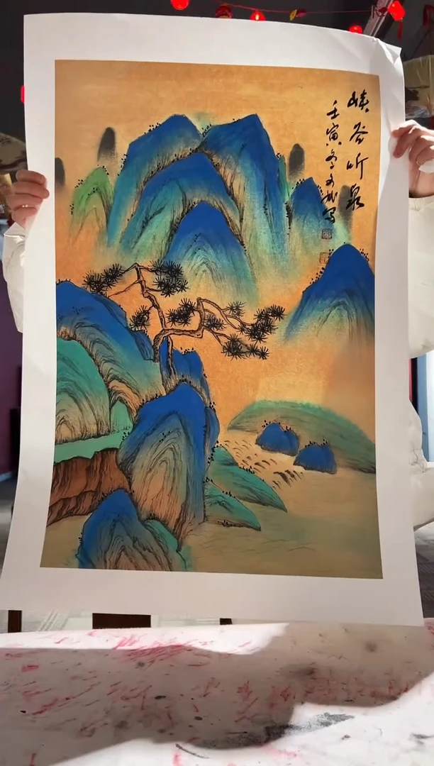 【闪购商品】绘画峡谷听泉  赵文斌   3平尺