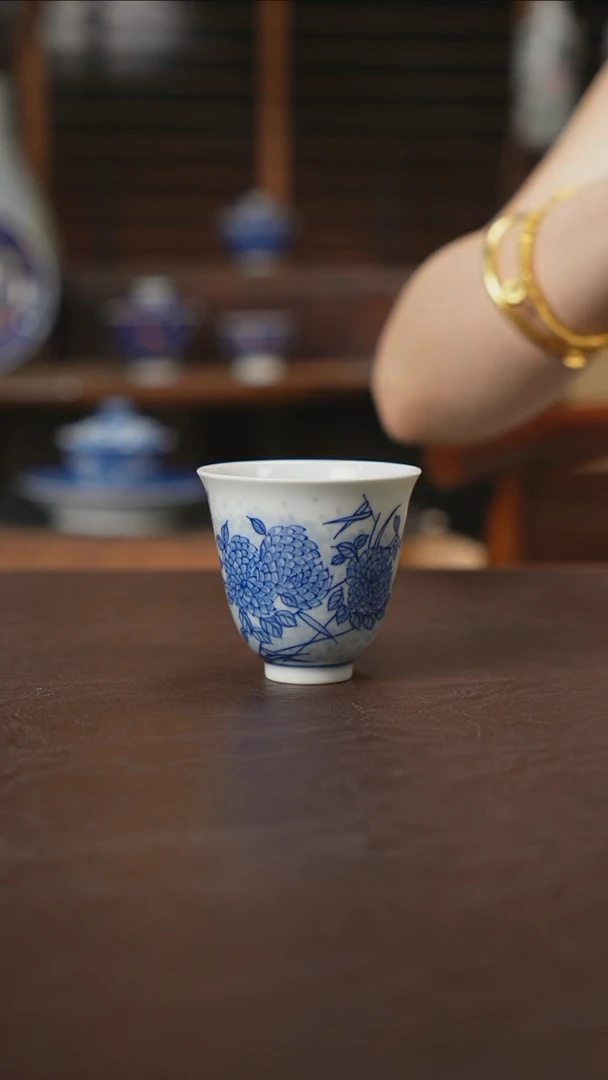 杯景德镇陶瓷杯碗柴烧多人X2