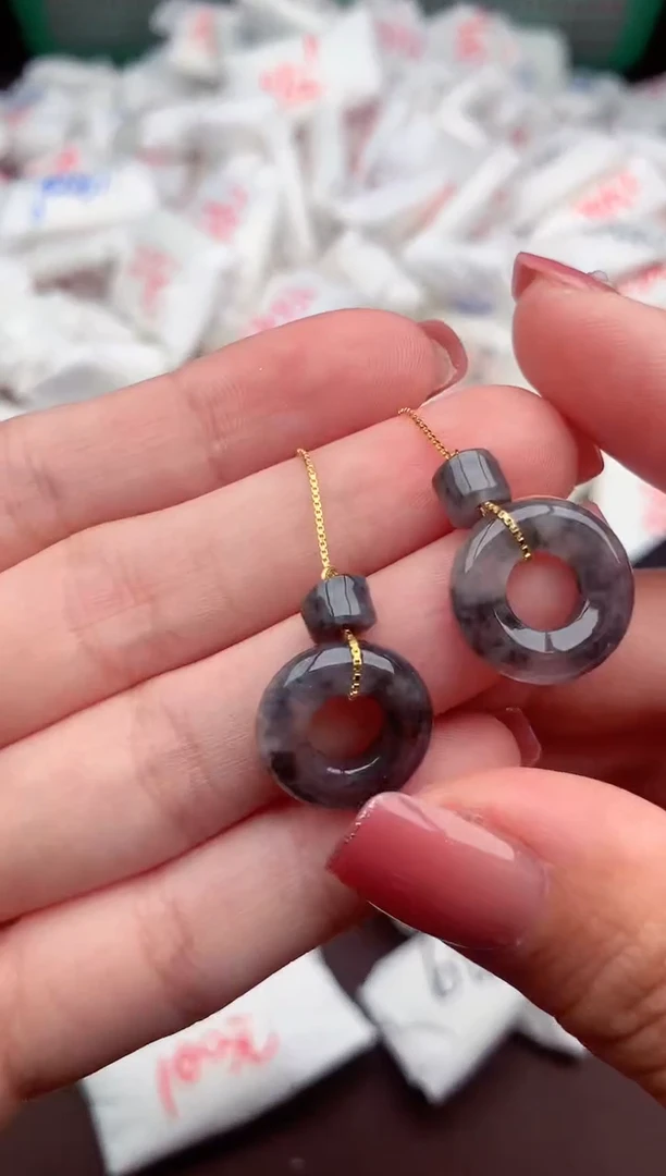 【闪购商品】翡翠耳饰银S925镶嵌 一