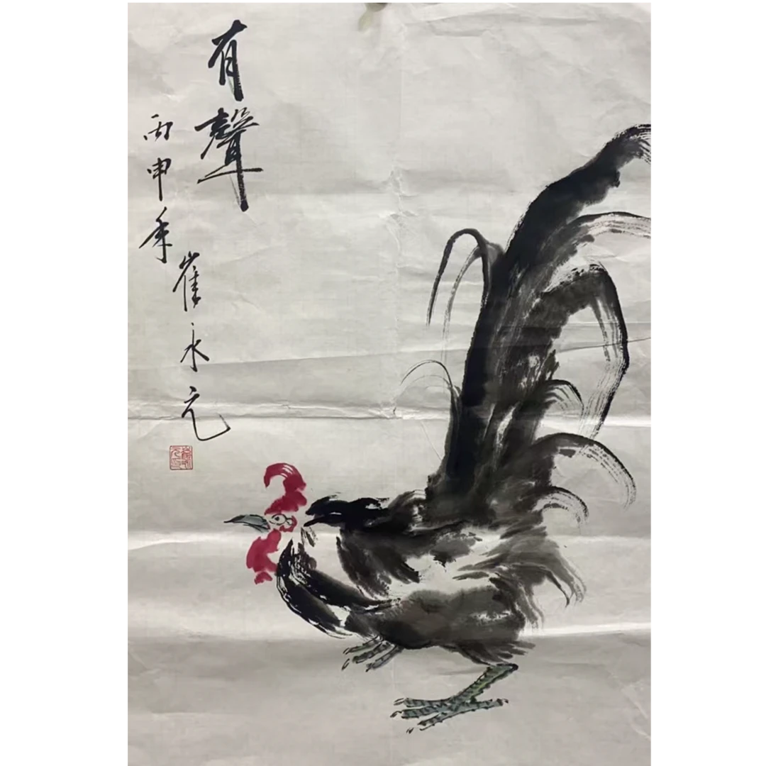 崔永元鸡画心70.45 2.8平尺