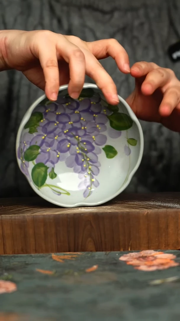 杯釉下彩手工手绘同款陶器