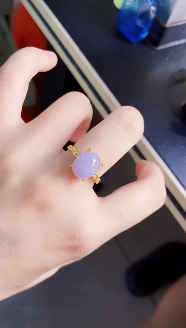 翡翠戒指银S925镶嵌21