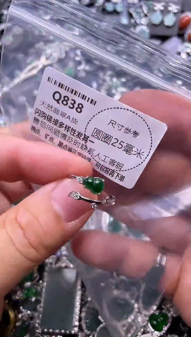 翡翠未镶嵌颈饰Q838戒指