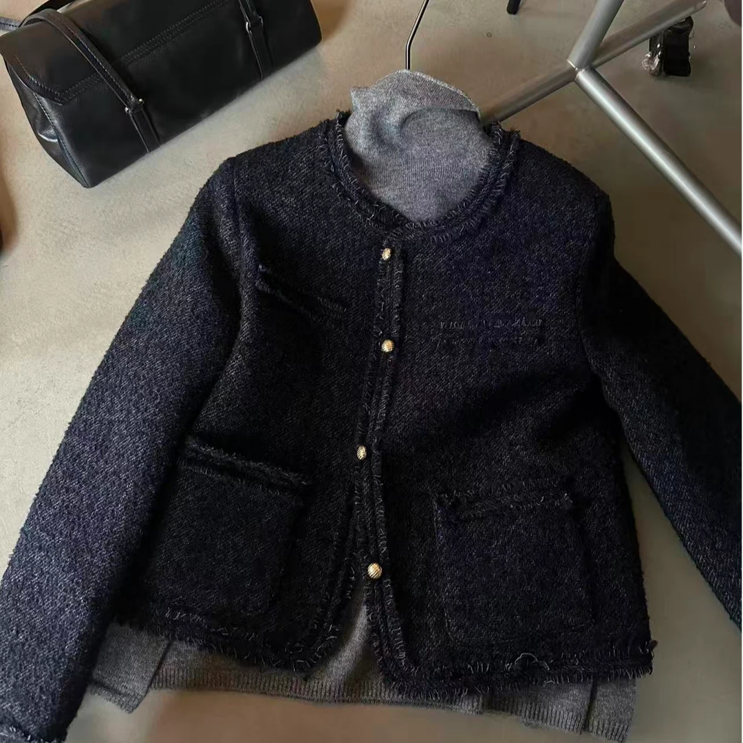 THE CANAL.金沙扣流苏小香羽绒服