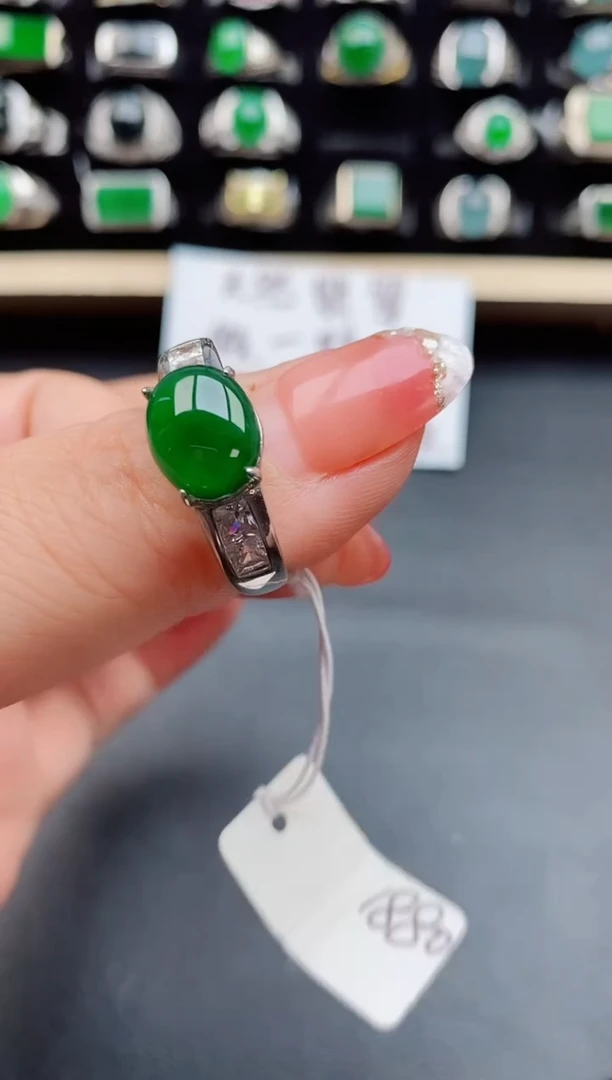【闪购商品】翡翠戒指银S925镶嵌1212121