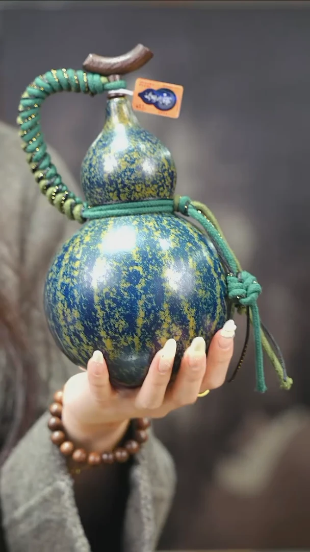 【闪购商品】XA167大漆酒葫芦不包手串及旋转底座