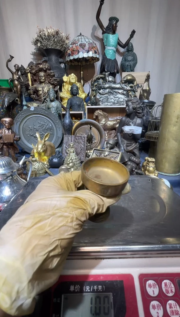 琉璃手工艺品回流铜器摆件实物为准