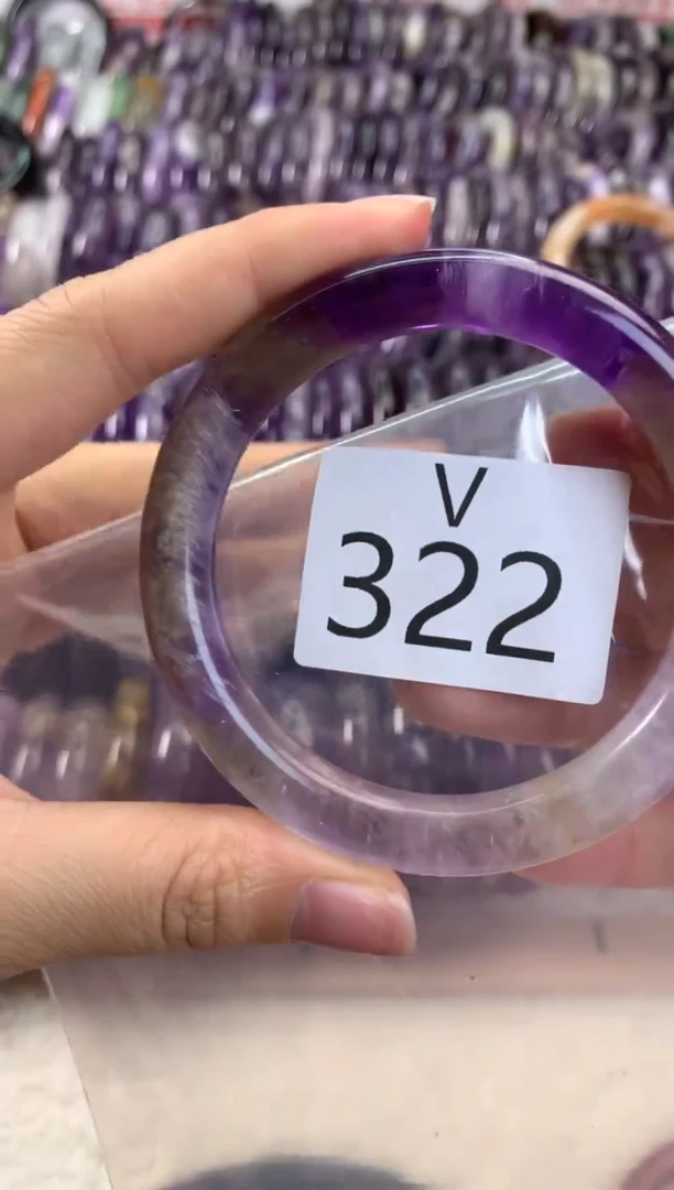 【闪购商品】水晶水晶手镯V未镶嵌322-57