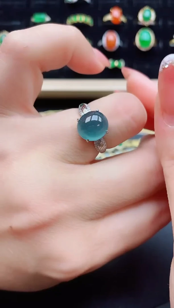 【闪购商品】翡翠戒指银S925镶嵌121212