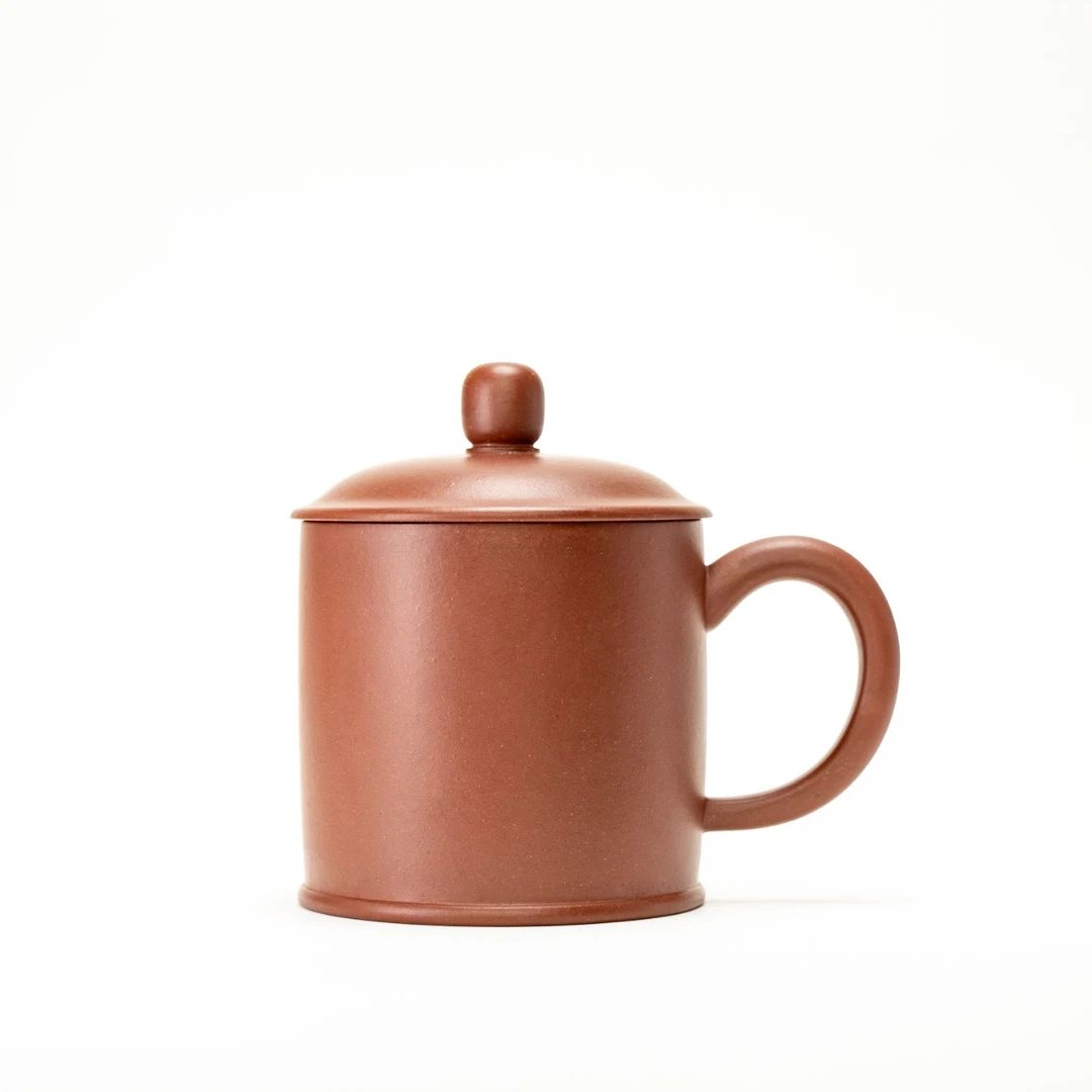 【亘古】《盖杯》全手工制 四号井底槽青 满容约380CC 手工紫砂茶杯