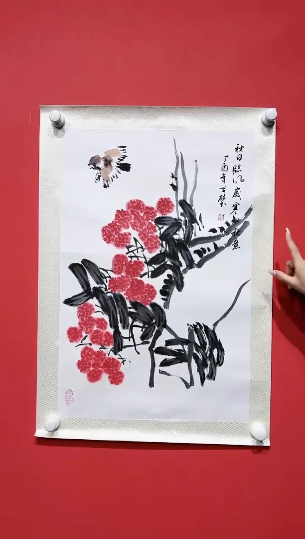 国画戈壁-2.7平尺-国画作品