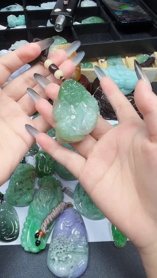 未镶嵌挂件翡翠天然a货翡翠123