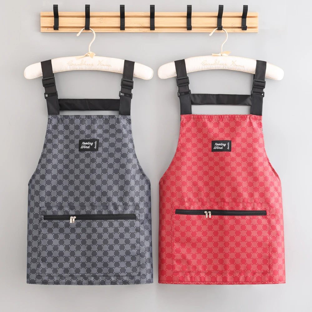 无袖简约背带罩衣成人防泼水工作服家用做饭耐脏围裙舒适透气围腰