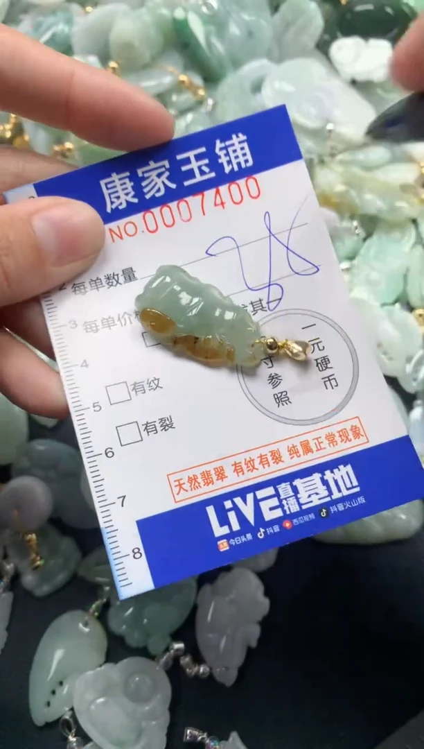 颈饰未镶嵌翡翠7400